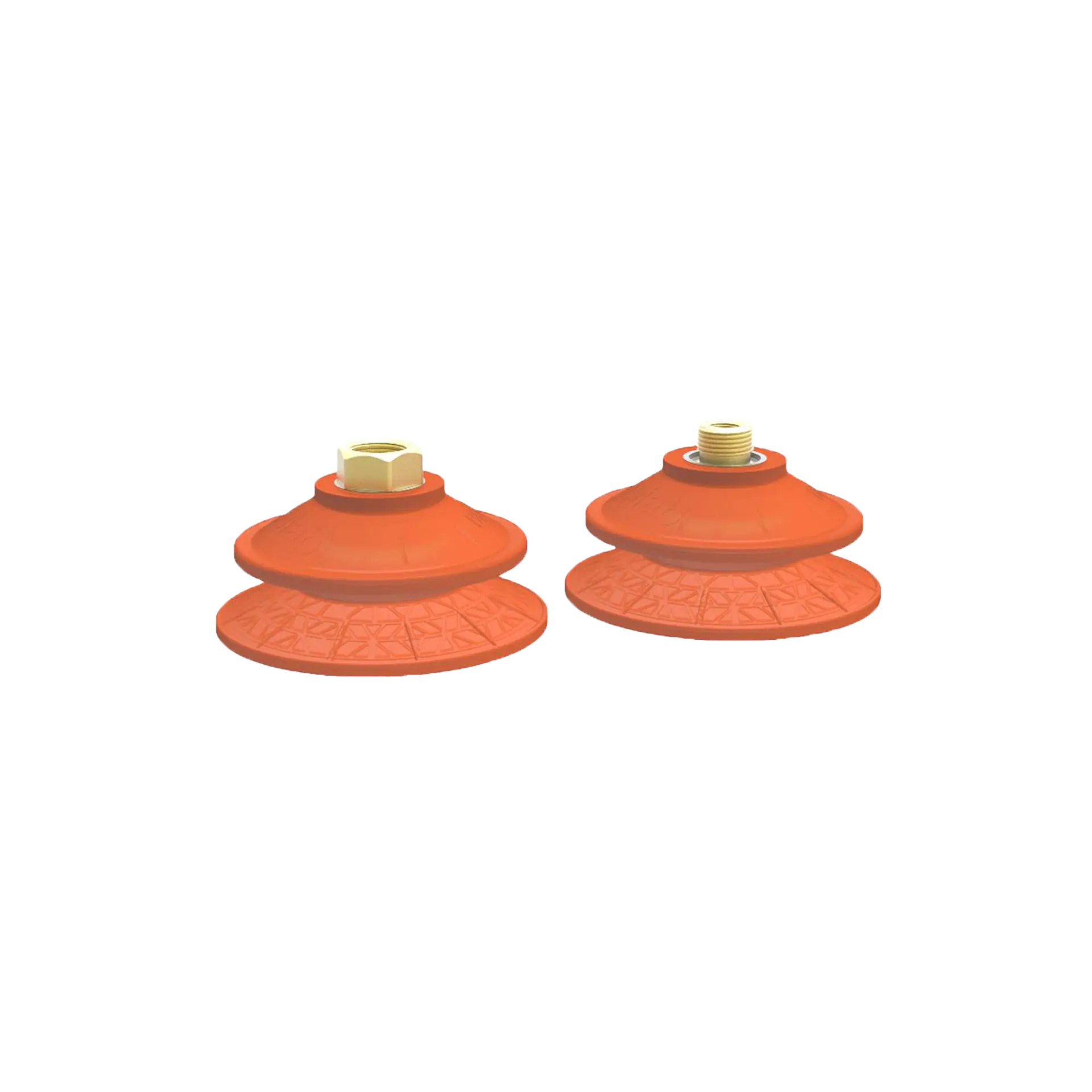 Series BFFT flat friction bellows suction cup, for thin metal sheets (50 – 90 mm)