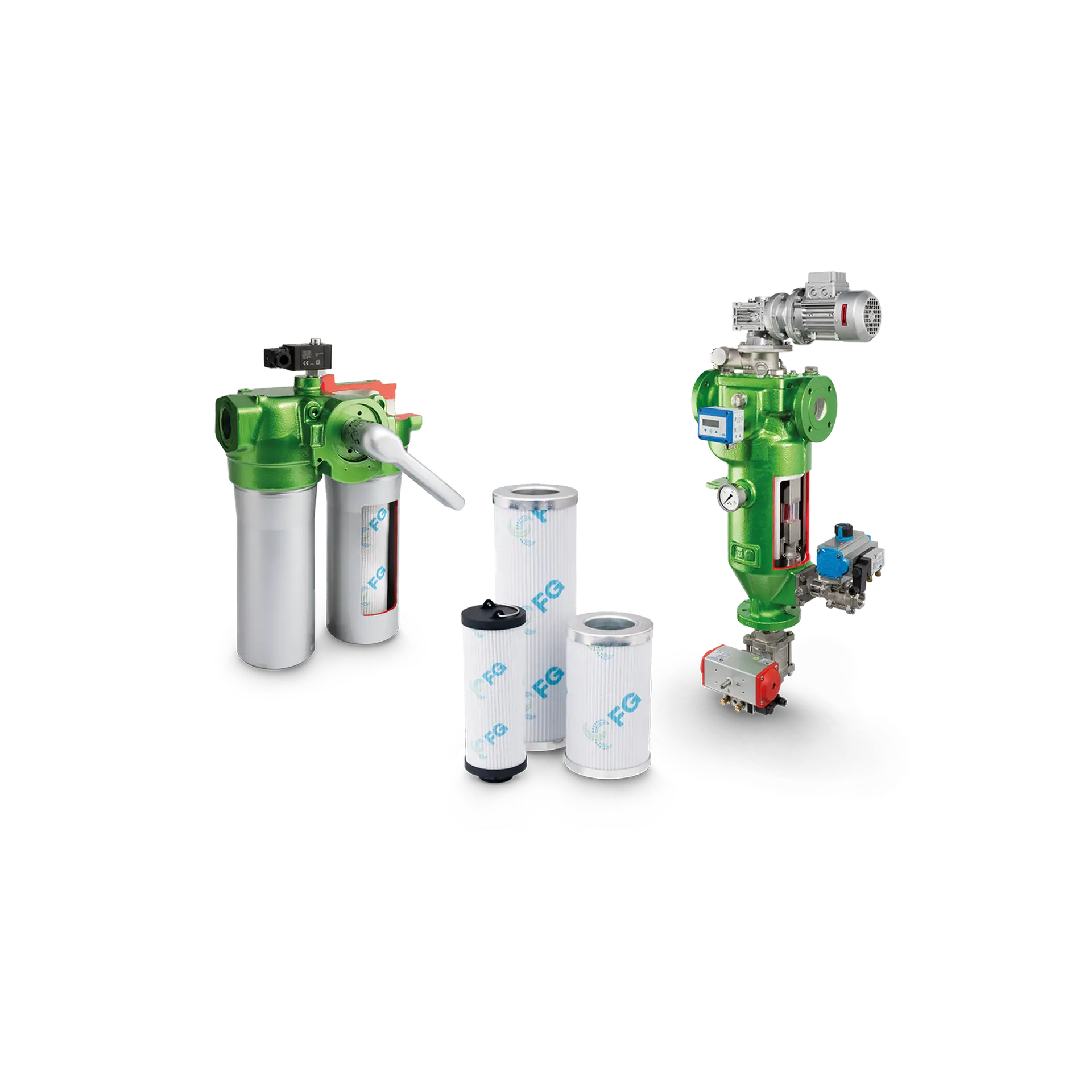 Filter systems and elements