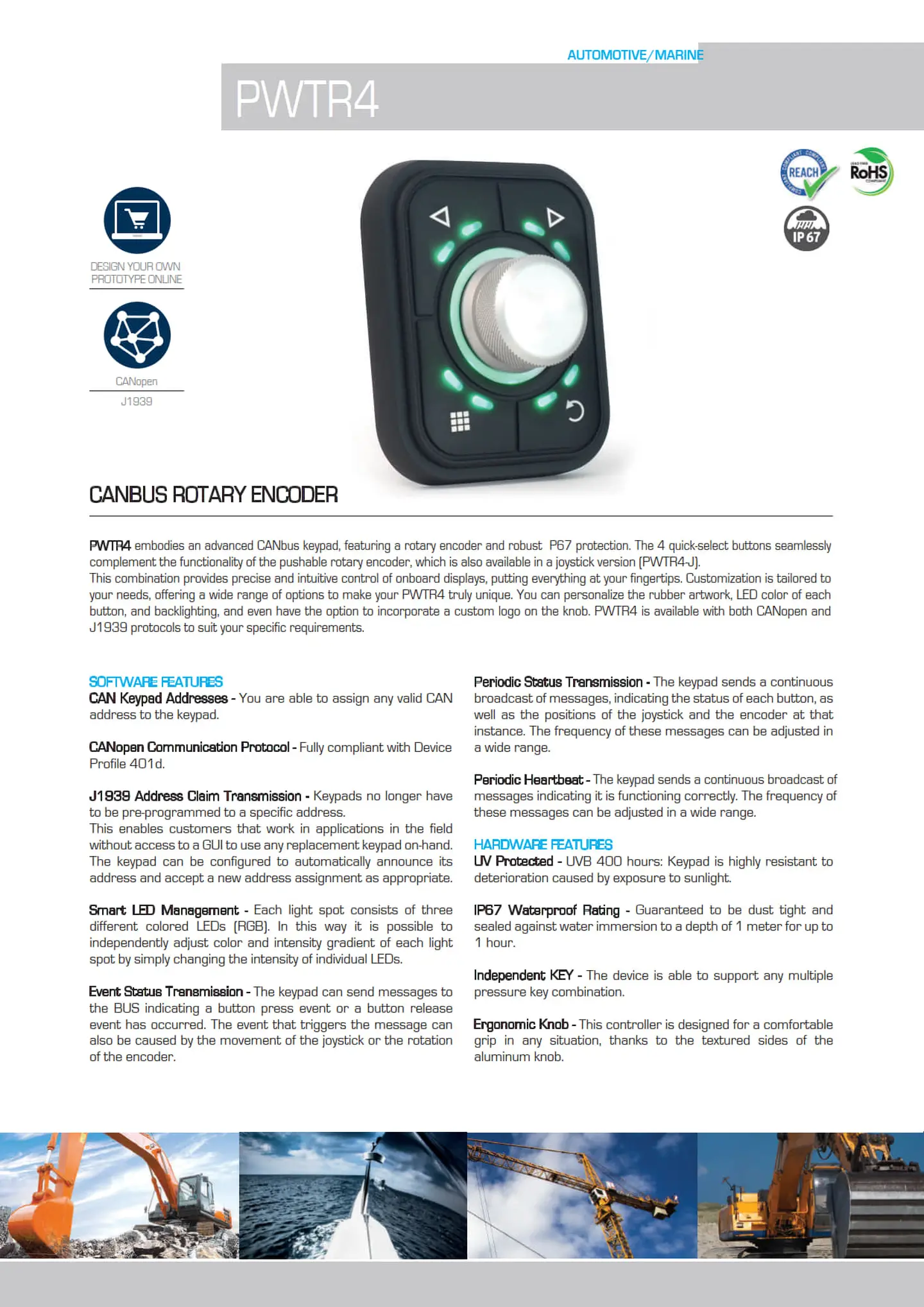 Keypad PWTR4 Datasheet Blink Marine EN