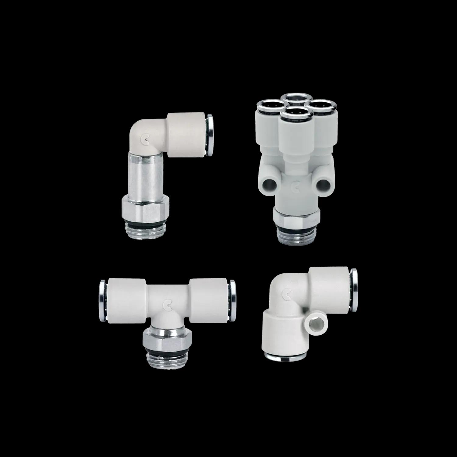 Series 7000 Fluidics push-in fittings for water cooling