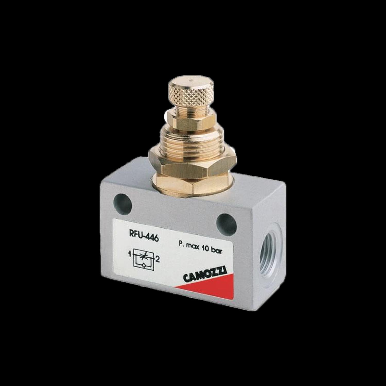 Throttle non-return valve, series RFU and RFO