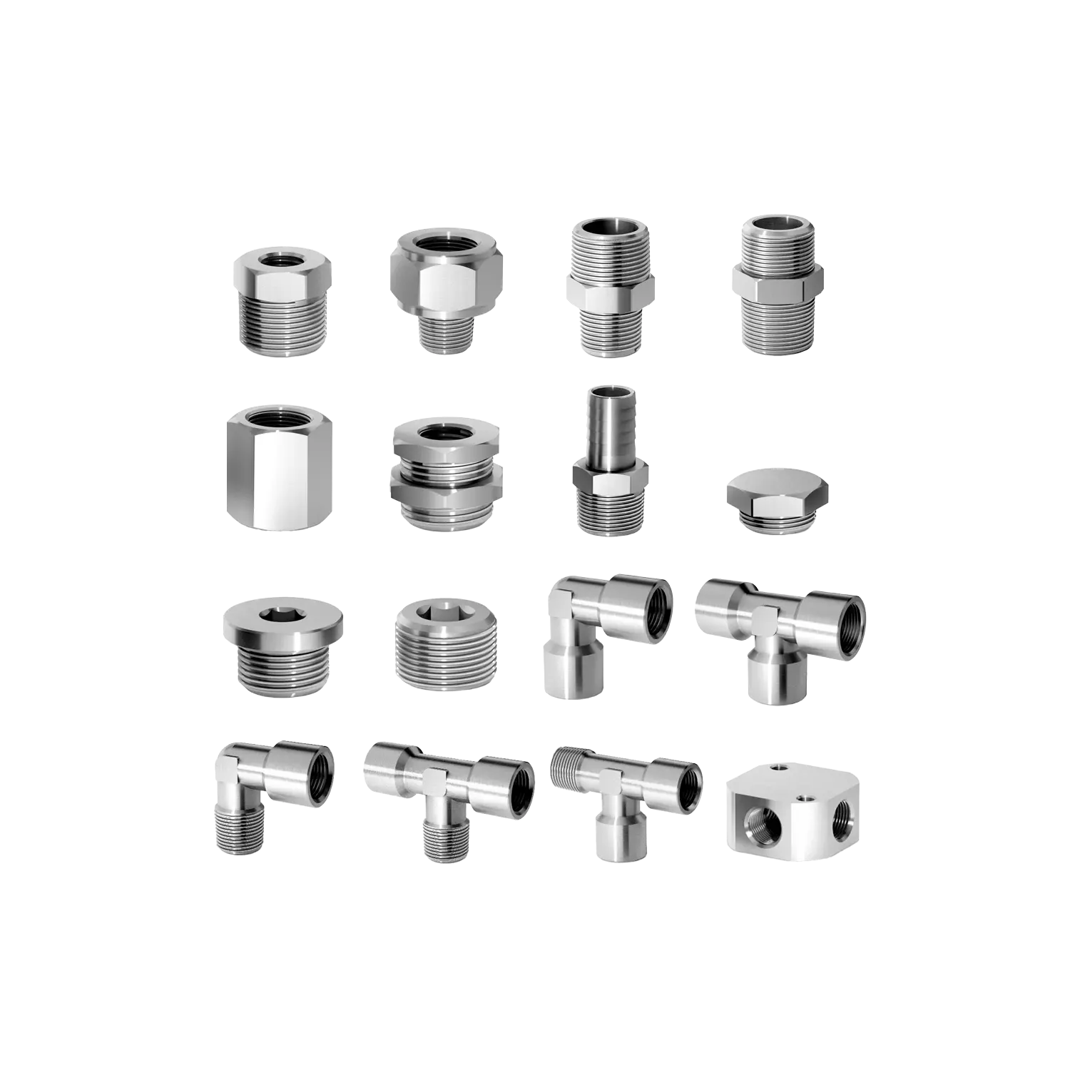 Pipe fittings in 316L stainless steel